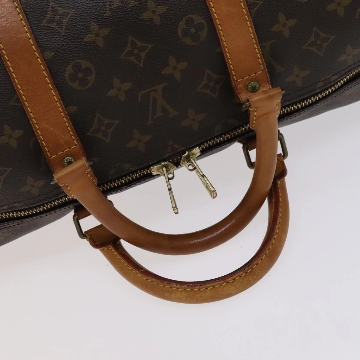 Louis Vuitton Keepall 55 Canvas Travel Bag (Pre-Owned)