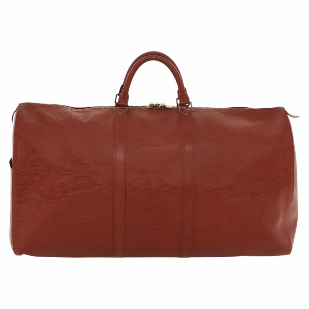 Louis Vuitton Keepall 60 Leather Travel Bag (Pre-Owned)