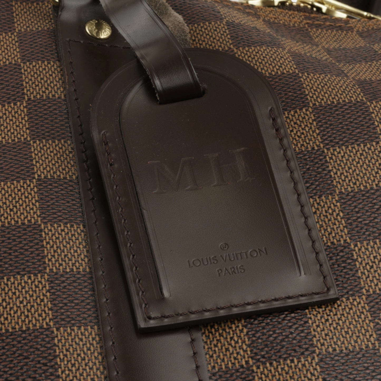 Louis Vuitton Keepall Bandoulire 55 Damier Ebene GHW