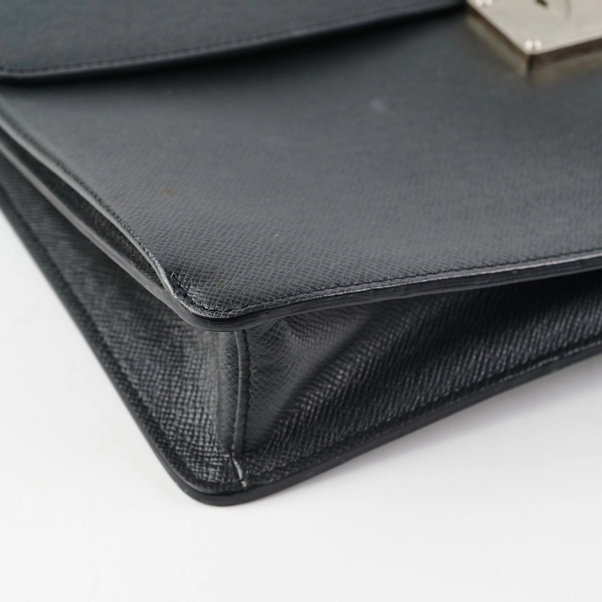 Louis Vuitton Laguito Business Briefcase Bag Black