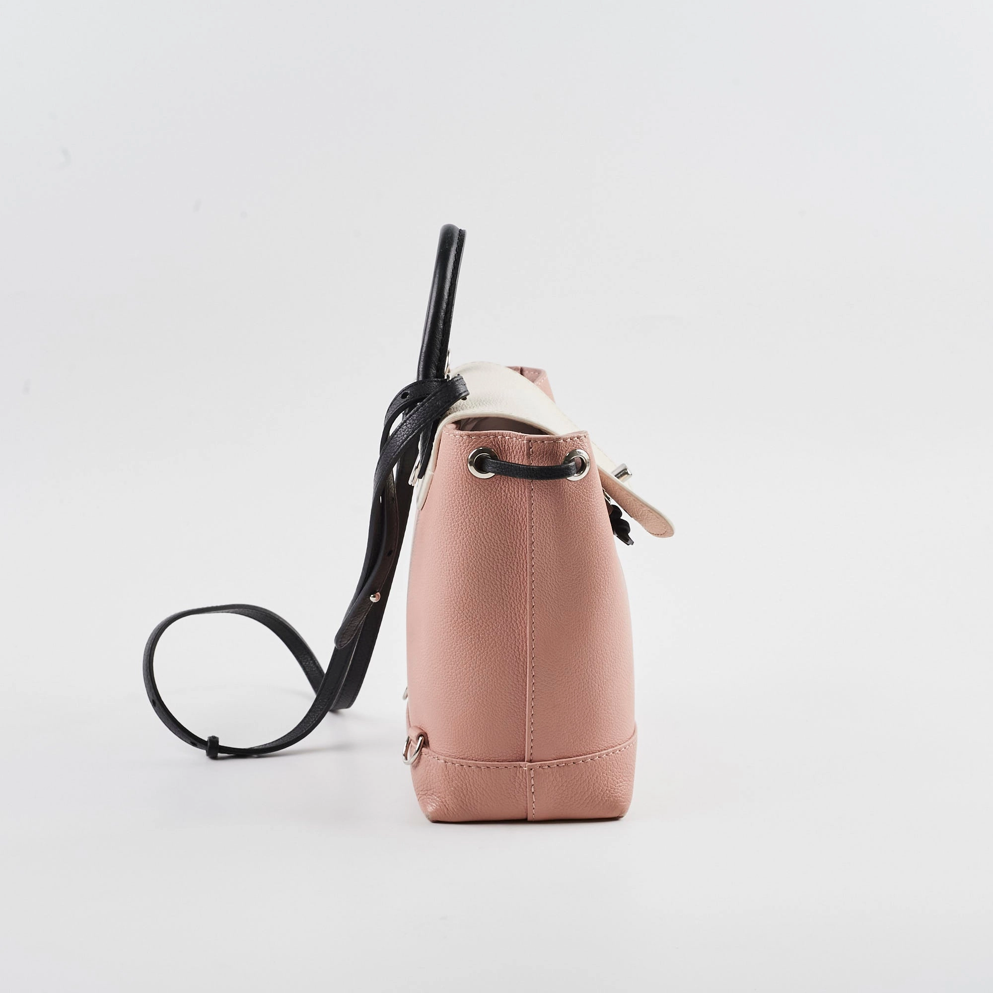 Louis Vuitton Lock Me Backpack Light pink/cream