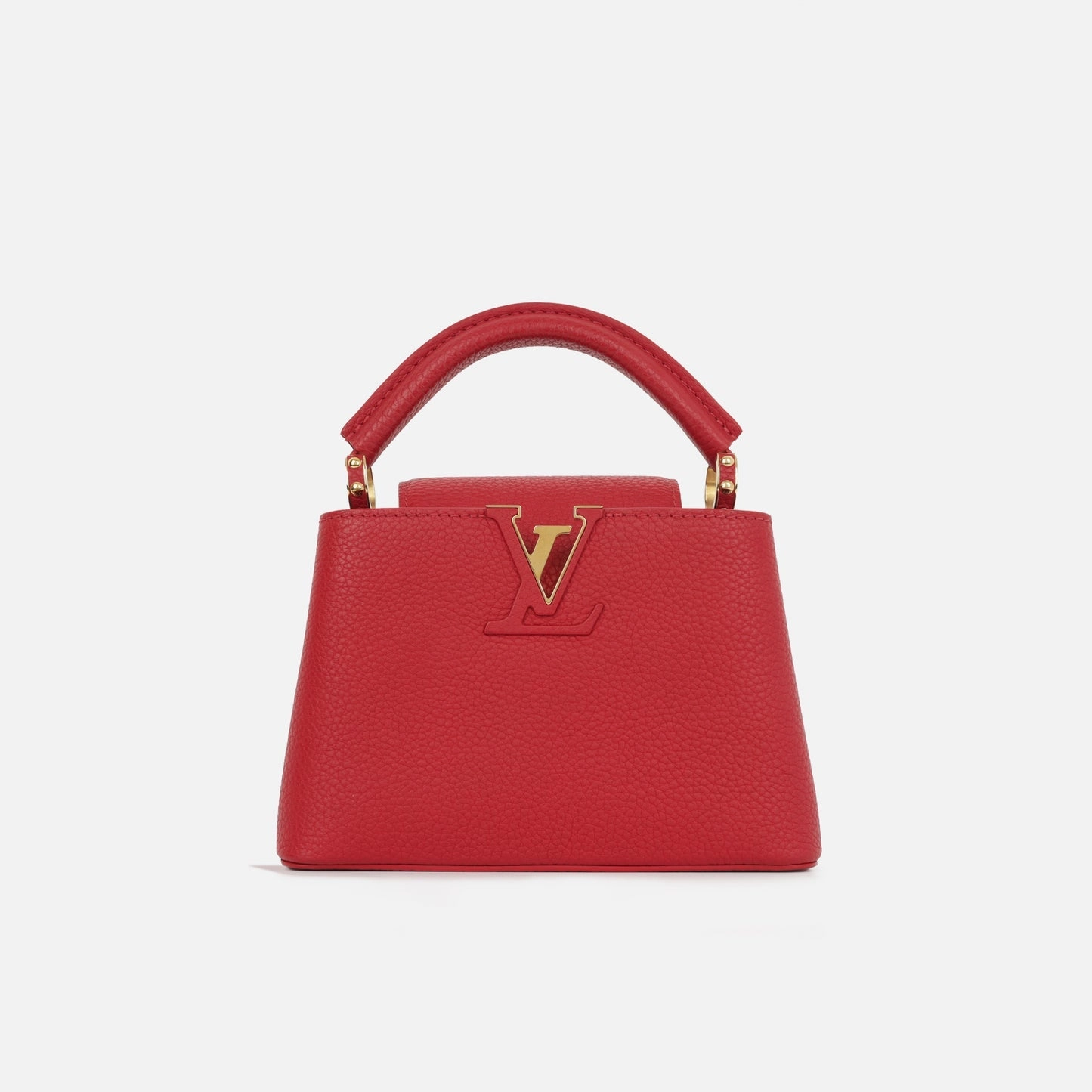 Louis Vuitton Louis Vuitton - Mini Capucines Bag - Red Taurillon Leather GHW - Pre-loved