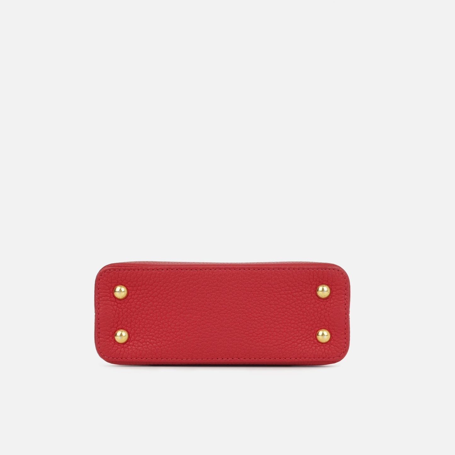Louis Vuitton Louis Vuitton - Mini Capucines Bag - Red Taurillon Leather GHW - Pre-loved