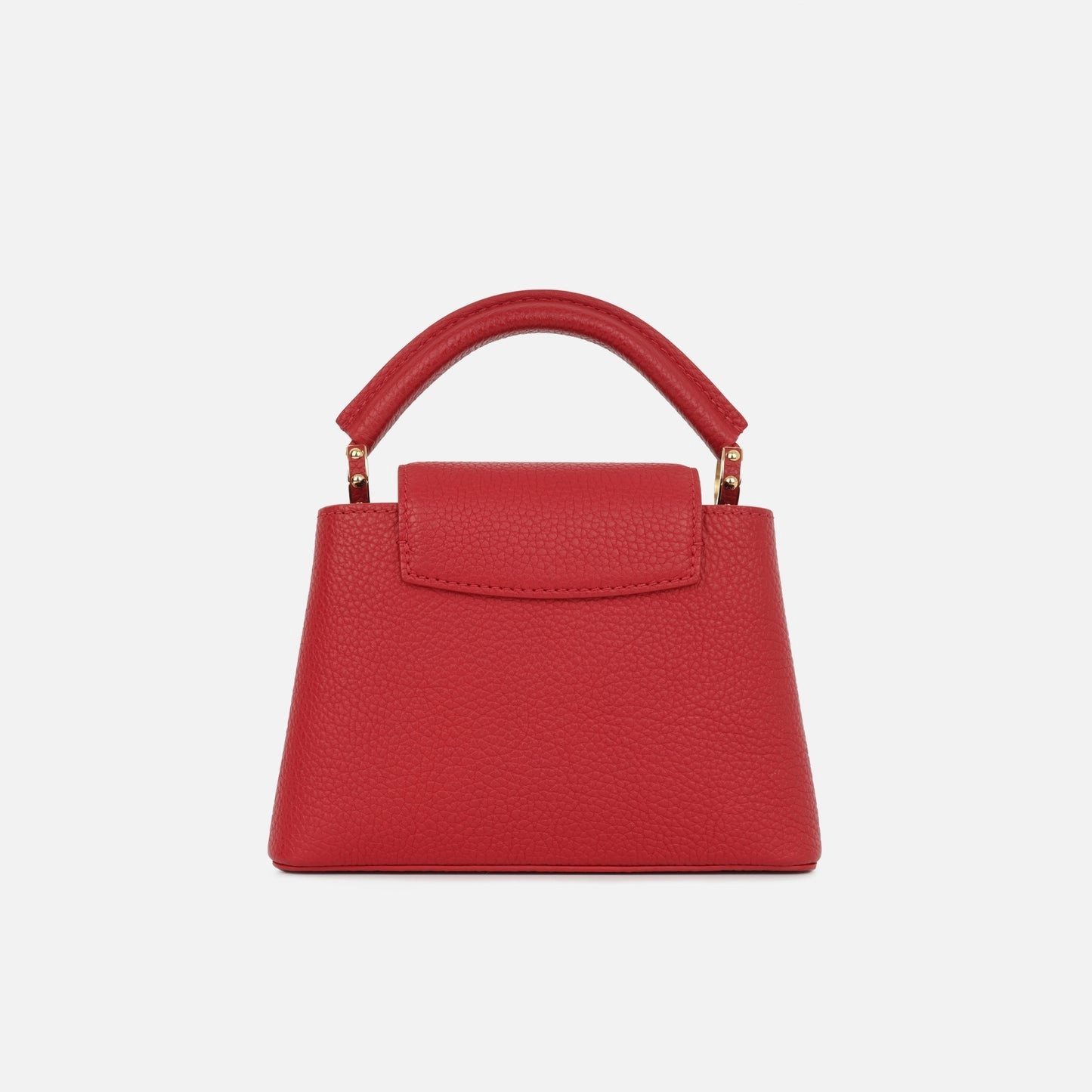 Louis Vuitton Louis Vuitton - Mini Capucines Bag - Red Taurillon Leather GHW - Pre-loved