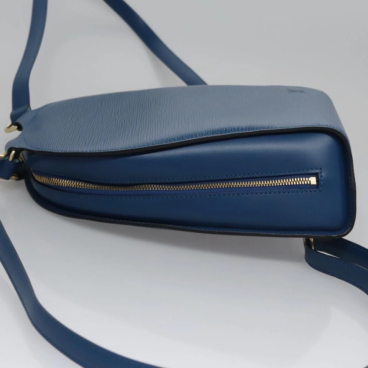Louis Vuitton Mabillon Blue Leather Backpack Bag
