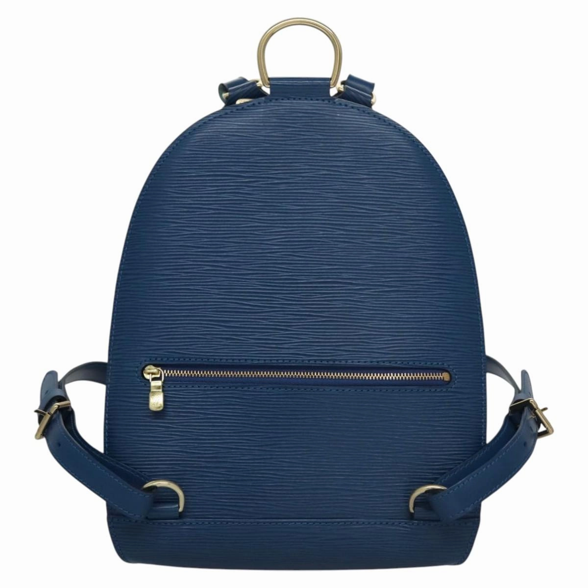 Louis Vuitton Mabillon Blue Leather Backpack Bag