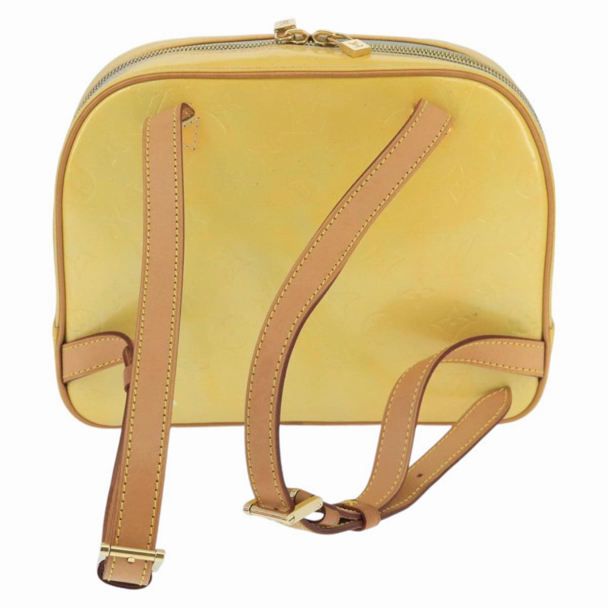 Louis Vuitton Marly Beige Patent Leather Backpack Bag