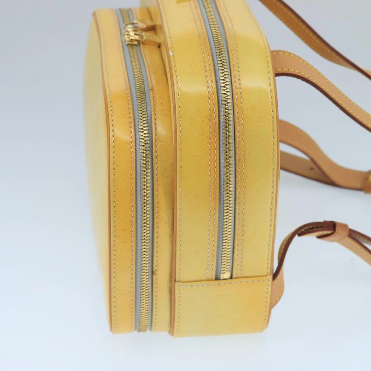 Louis Vuitton Marly Beige Patent Leather Backpack Bag