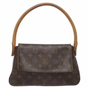 Louis Vuitton Mini Looping Brown Canvas Shoulder Bag