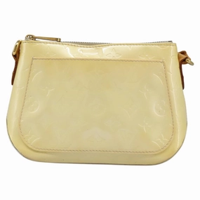 Louis Vuitton Minna Beige Patent Leather Shoulder Bag