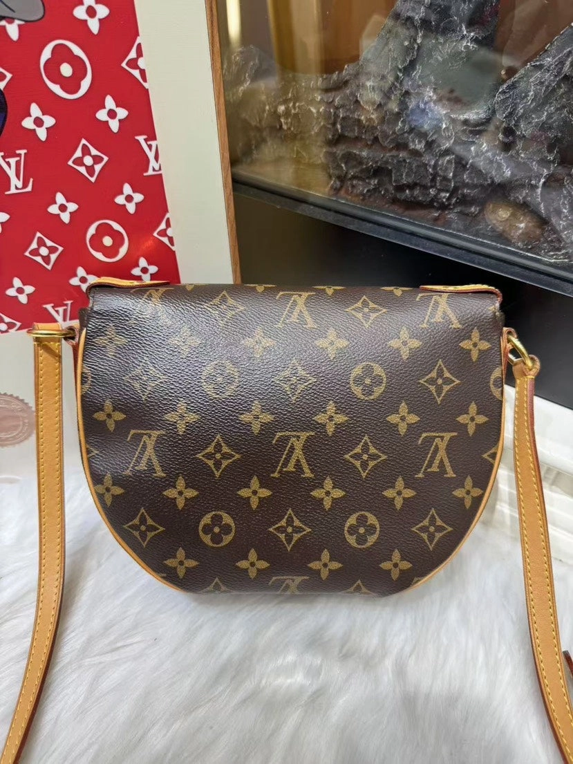 Louis Vuitton Monogram Canvas Crossbody Bag Brown Medium