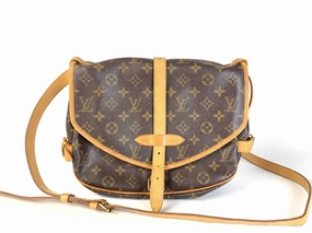 Louis Vuitton Monogram Canvas Crossbody Bag Brown