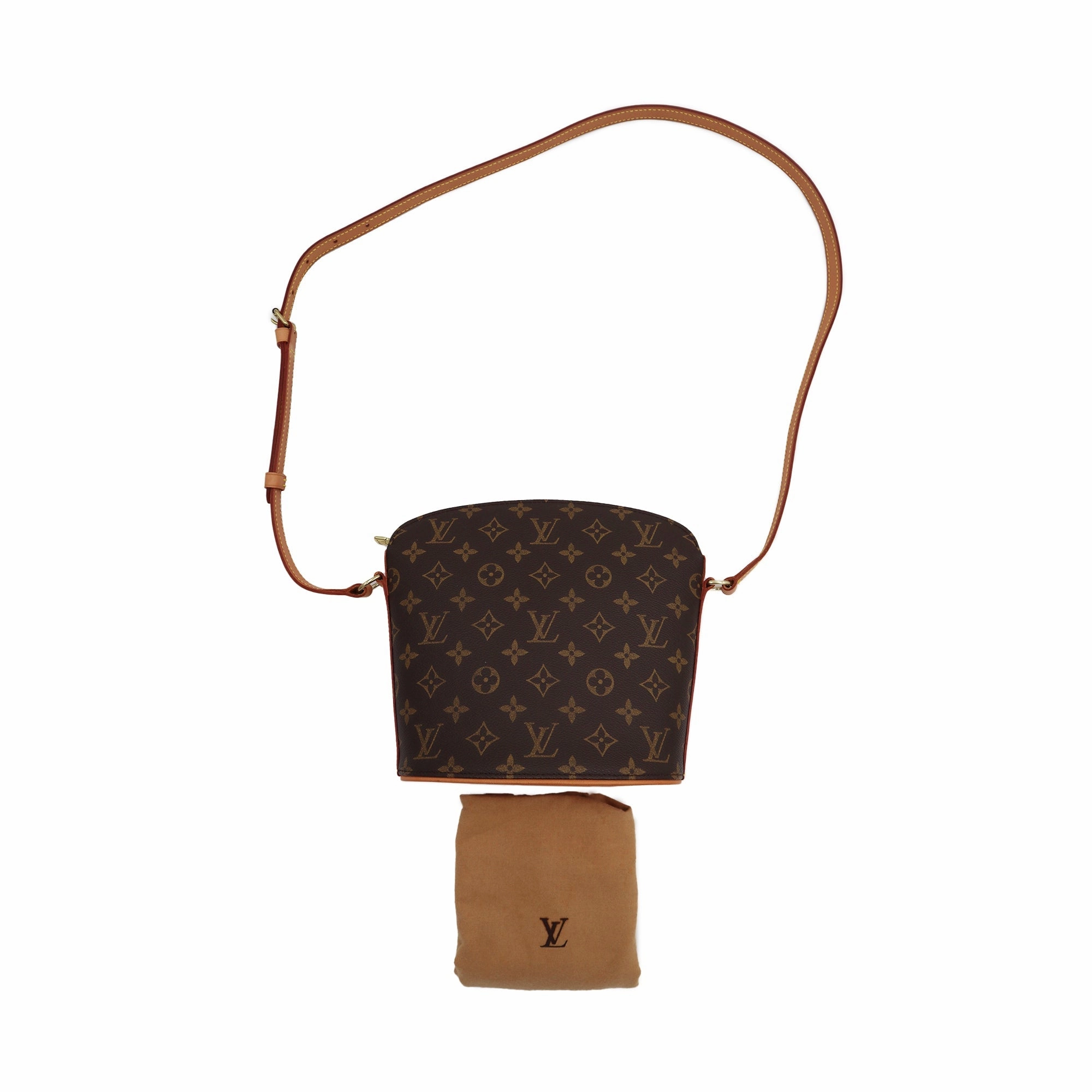 Louis Vuitton Monogram Canvas Drouot Crossbody Bag VI1001