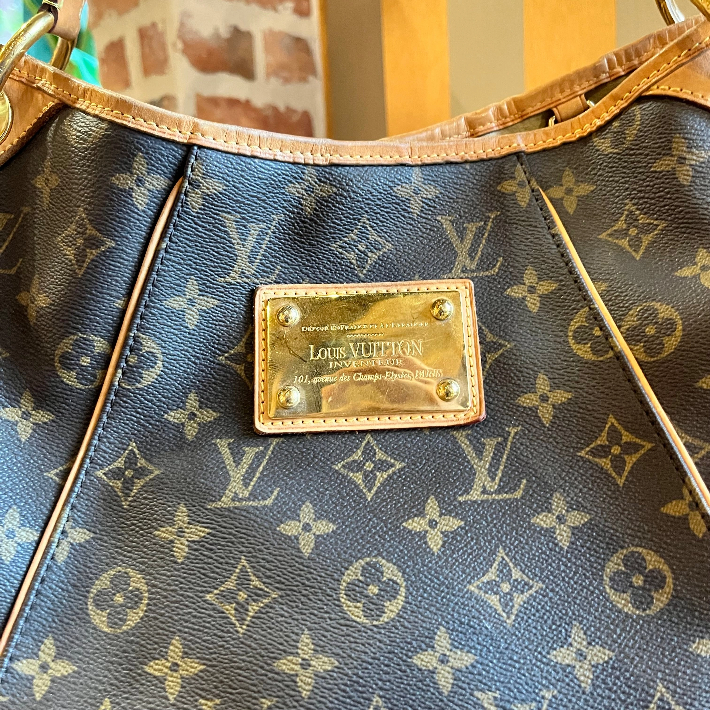 LOUIS VUITTON Monogram Canvas Galliera PM Bag