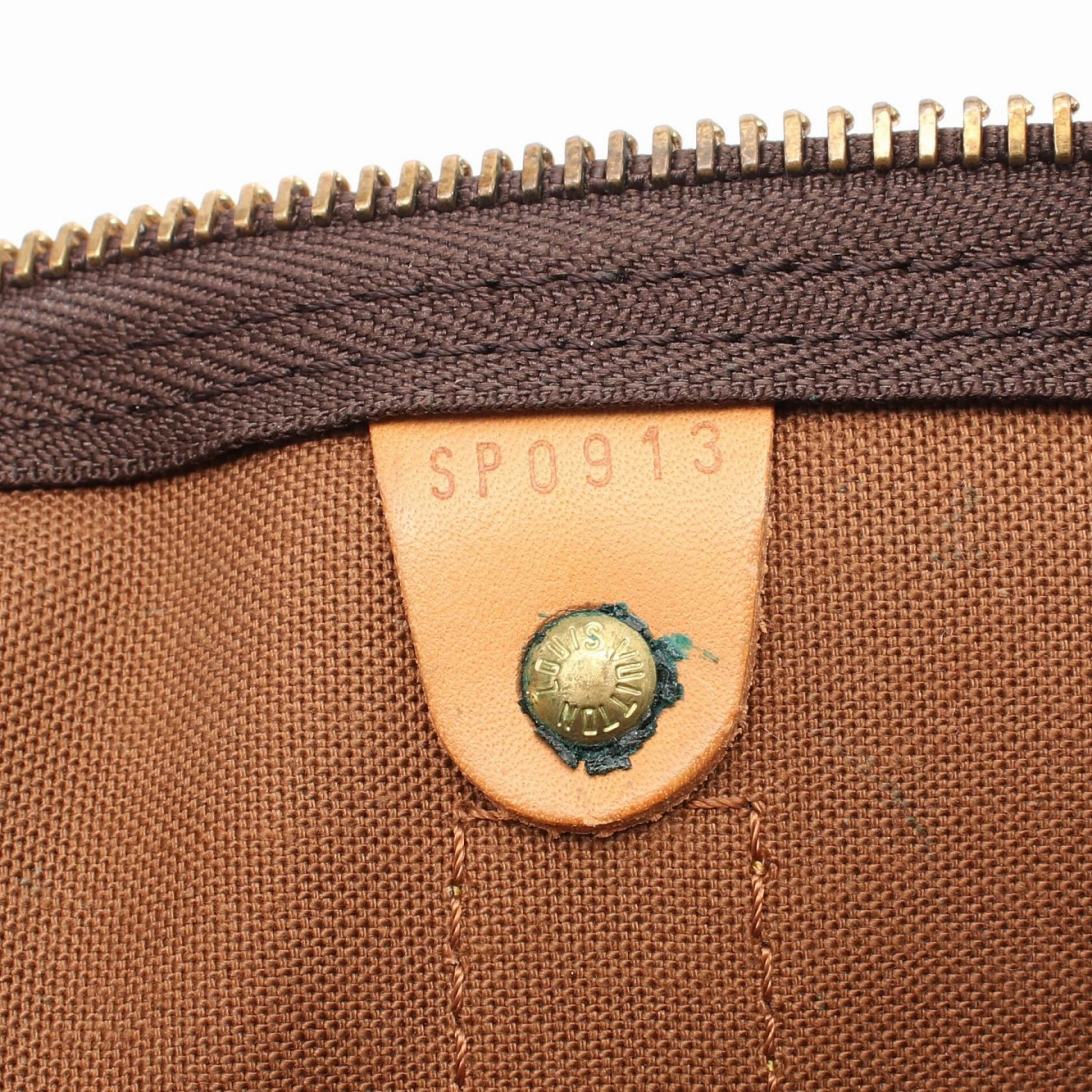 Louis Vuitton Monogram Canvas Leather Keepall 45 Bag