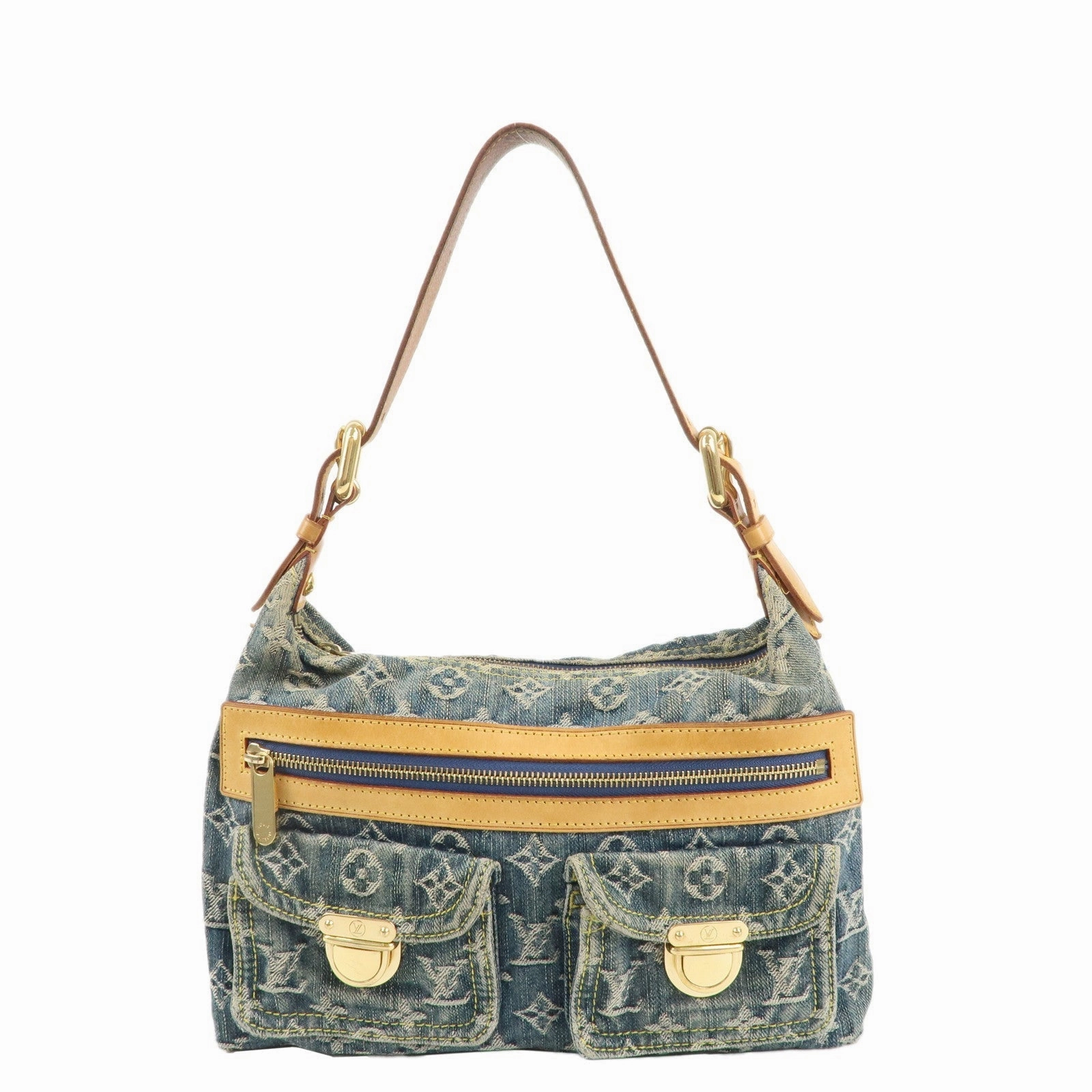 Louis Vuitton Monogram Denim Baggy PM Shoulder Bag M95049