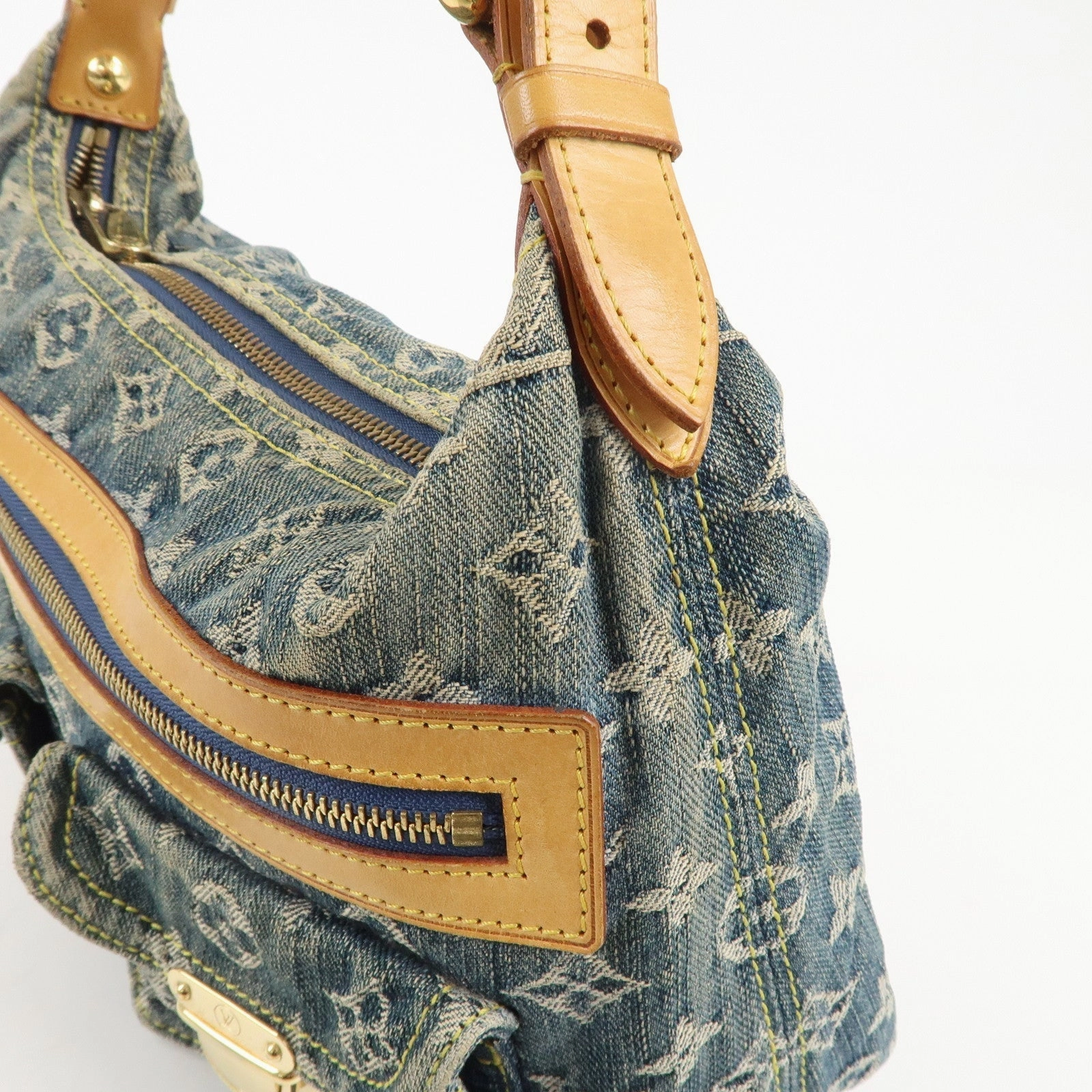 Louis Vuitton Monogram Denim Baggy PM Shoulder Bag M95049