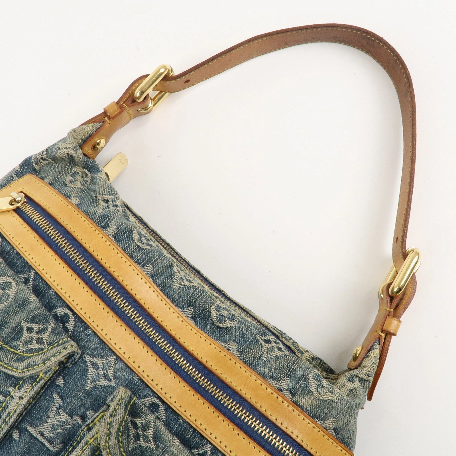 Louis Vuitton Monogram Denim Baggy PM Shoulder Bag M95049