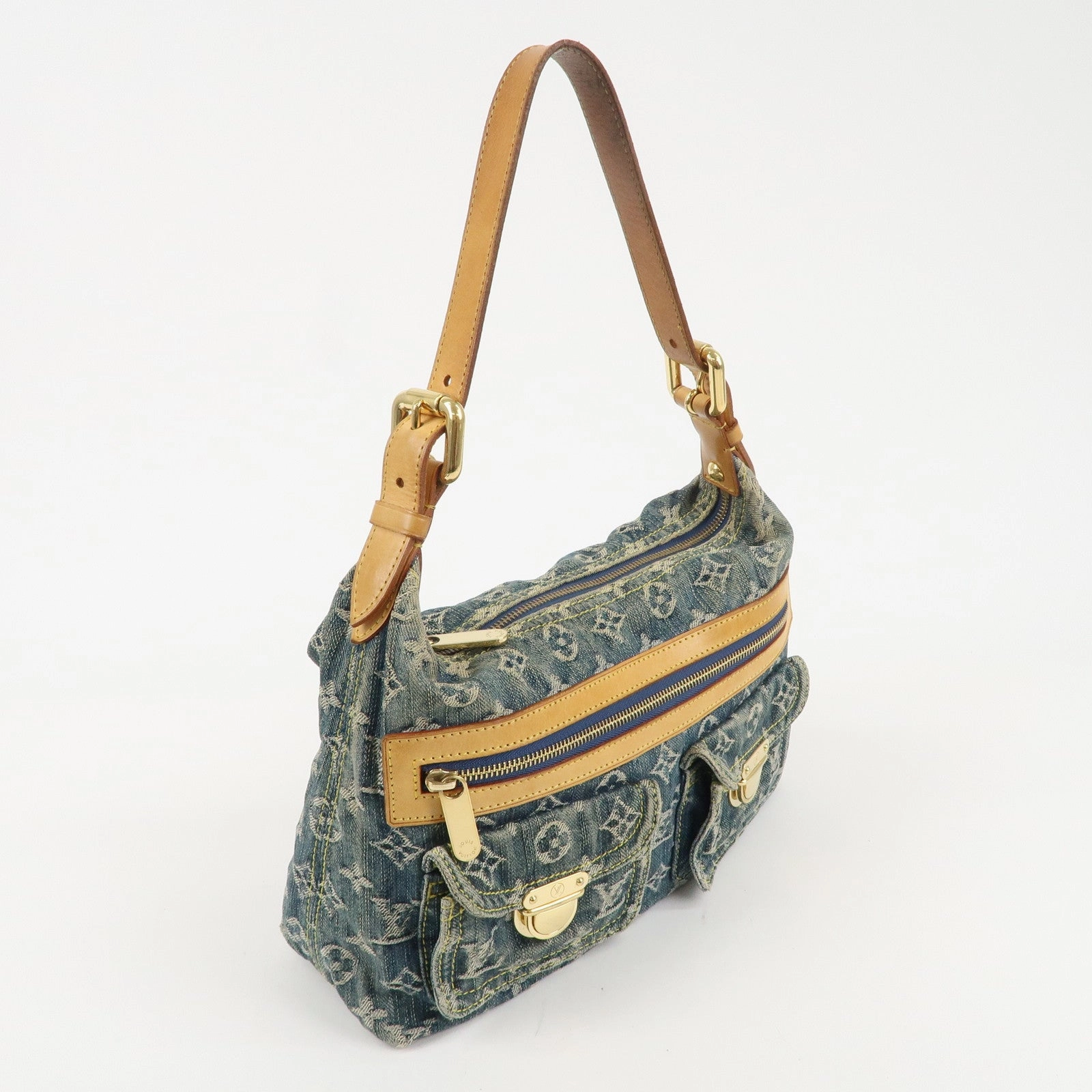 Louis Vuitton Monogram Denim Baggy PM Shoulder Bag M95049