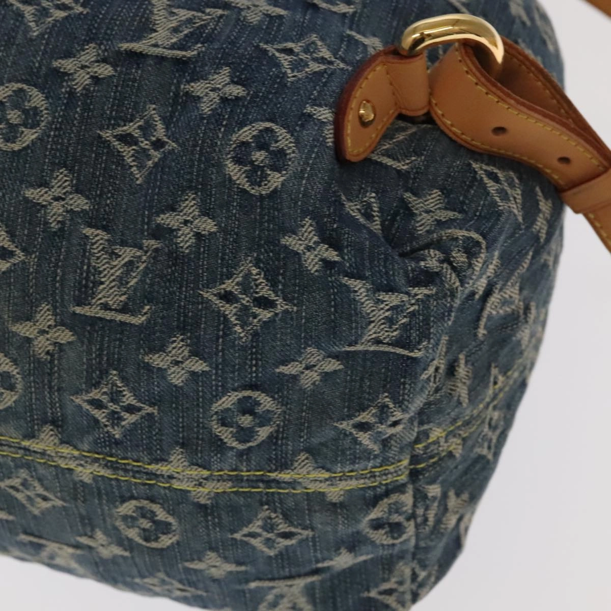 LOUIS VUITTON Monogram Denim Sac A DosGM Backpack Blue M95056 LV 106296A