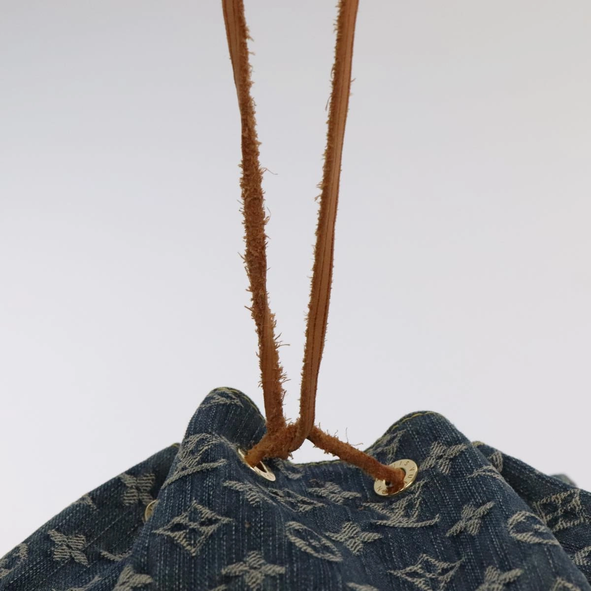 LOUIS VUITTON Monogram Denim Sac A DosGM Backpack Blue M95056 LV 106296A