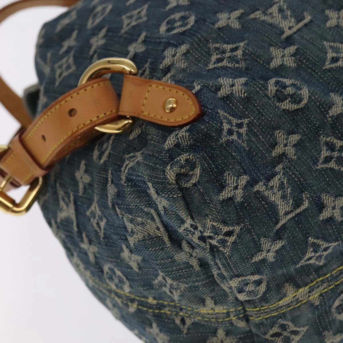 LOUIS VUITTON Monogram Denim Sac A DosGM Backpack Blue M95056 LV 106296A