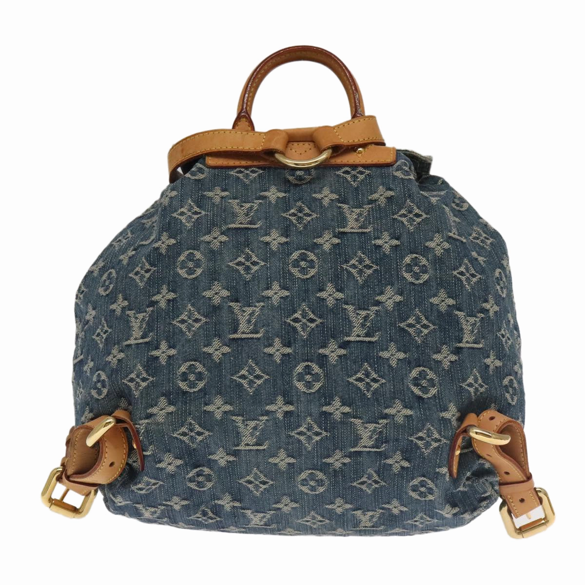 LOUIS VUITTON Monogram Denim Sac A DosGM Backpack Blue M95056 LV 106296A