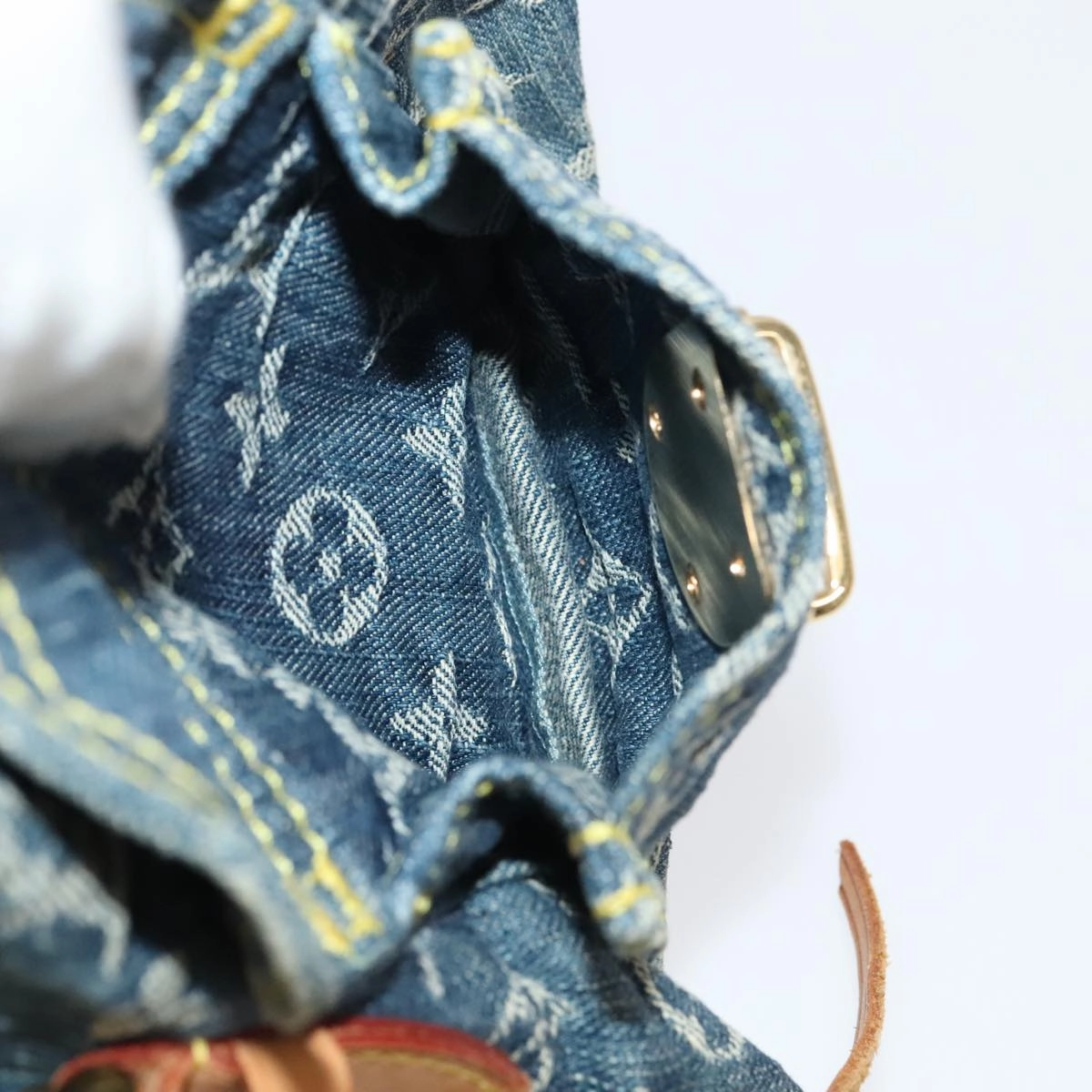 LOUIS VUITTON Monogram Denim Sac A DosGM Backpack Blue M95056 LV 106296A