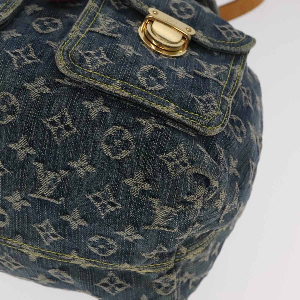 LOUIS VUITTON Monogram Denim Sac A DosGM Backpack Blue M95056 LV 106296A
