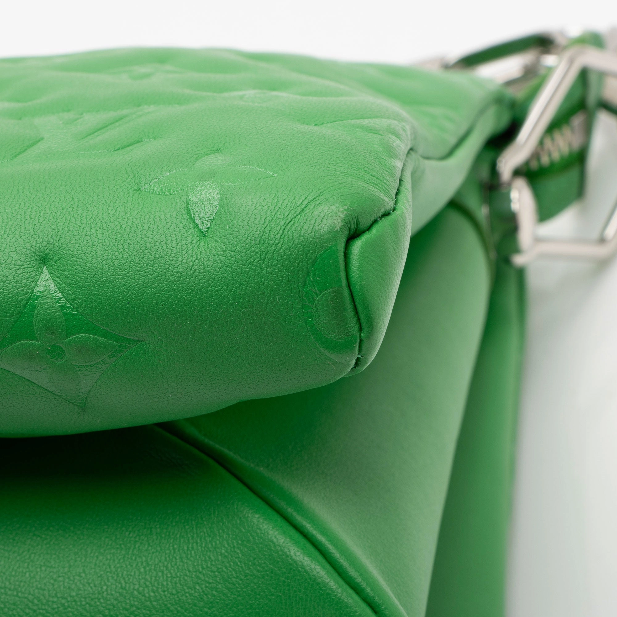 Louis Vuitton Monogram Embossed Lambskin Coussin PM Shoulder Bag (SHF-j2m8SE)