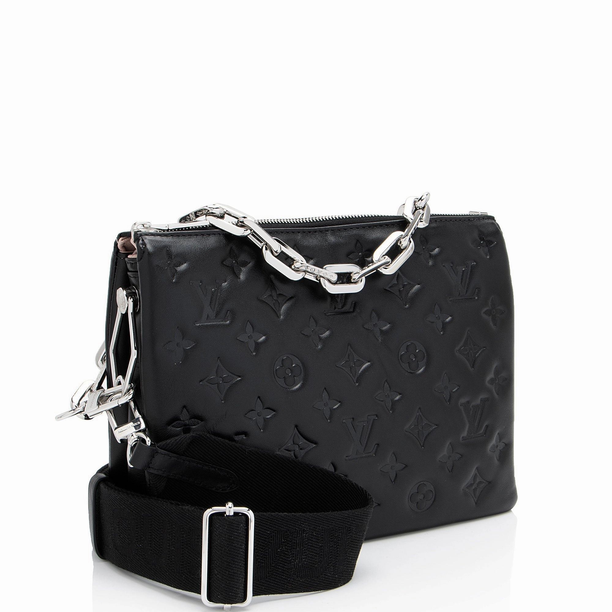 Louis Vuitton Monogram Embossed Lambskin Coussin PM Shoulder Bag (SHF-jwrSkh)
