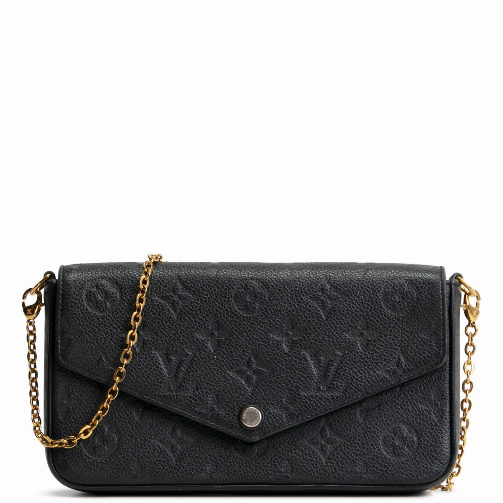 LOUIS VUITTON Monogram Empreinte Felicie Pochette - Black OUTLET FINAL SALE