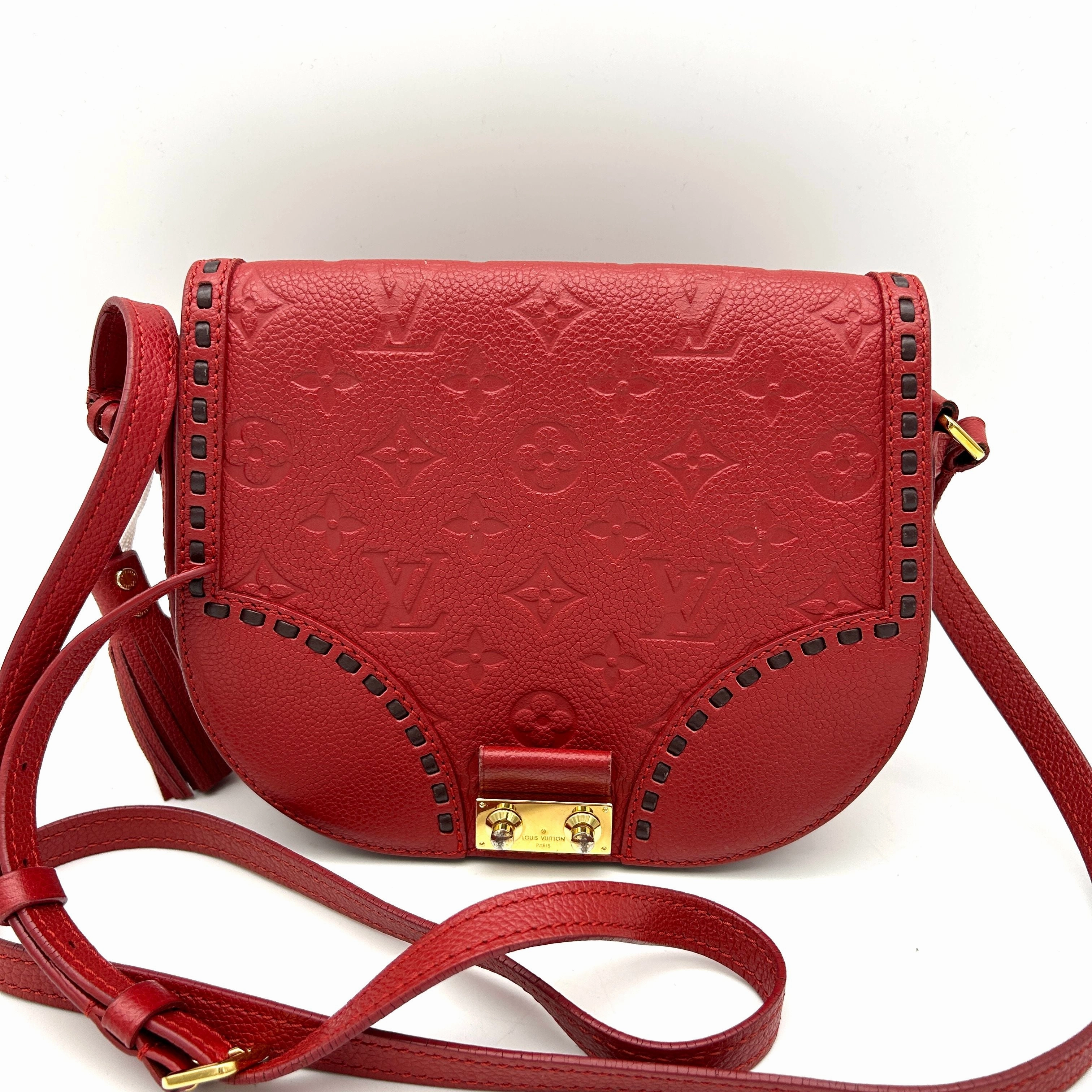 Louis Vuitton Monogram Empreinte Junot Crossbody - Red Crossbody Bags, Handbags LA31061