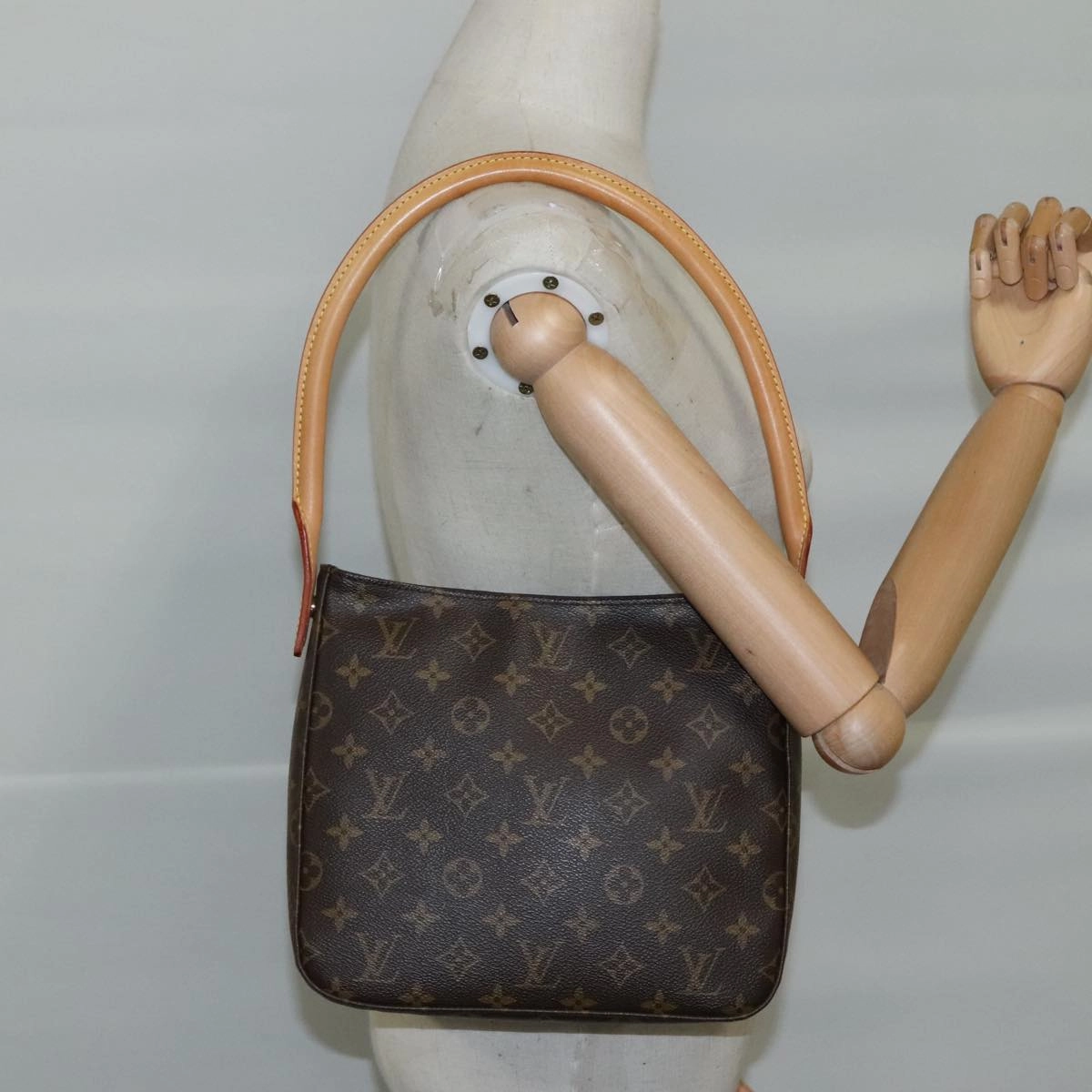 LOUIS VUITTON Monogram Looping MM Shoulder Bag M51146 LV 98178A