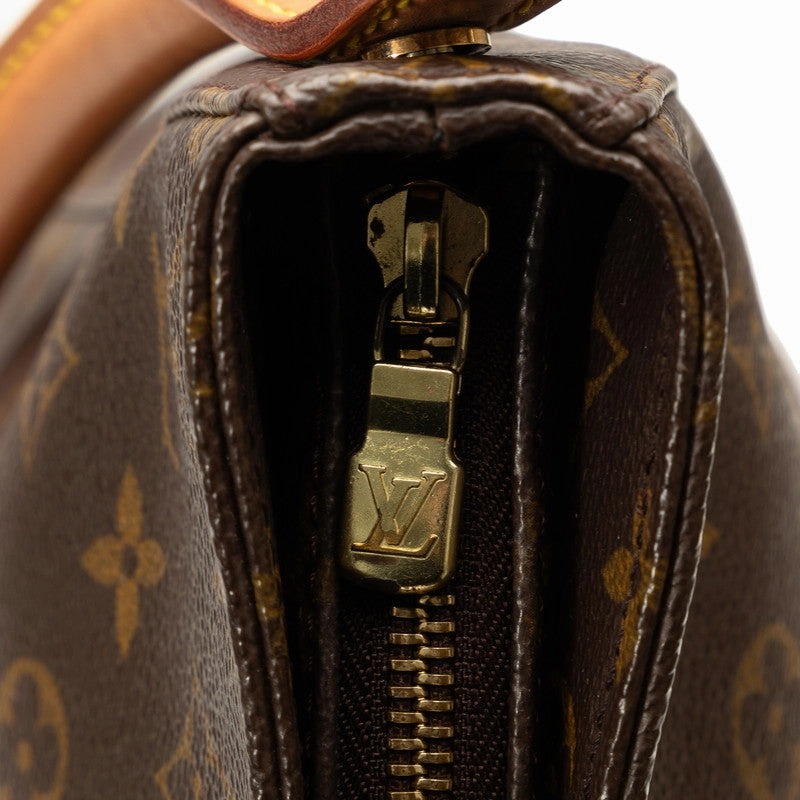 Louis Vuitton Monogram Looping Tote Shoulder Bag PVC/Leather Brown M51145