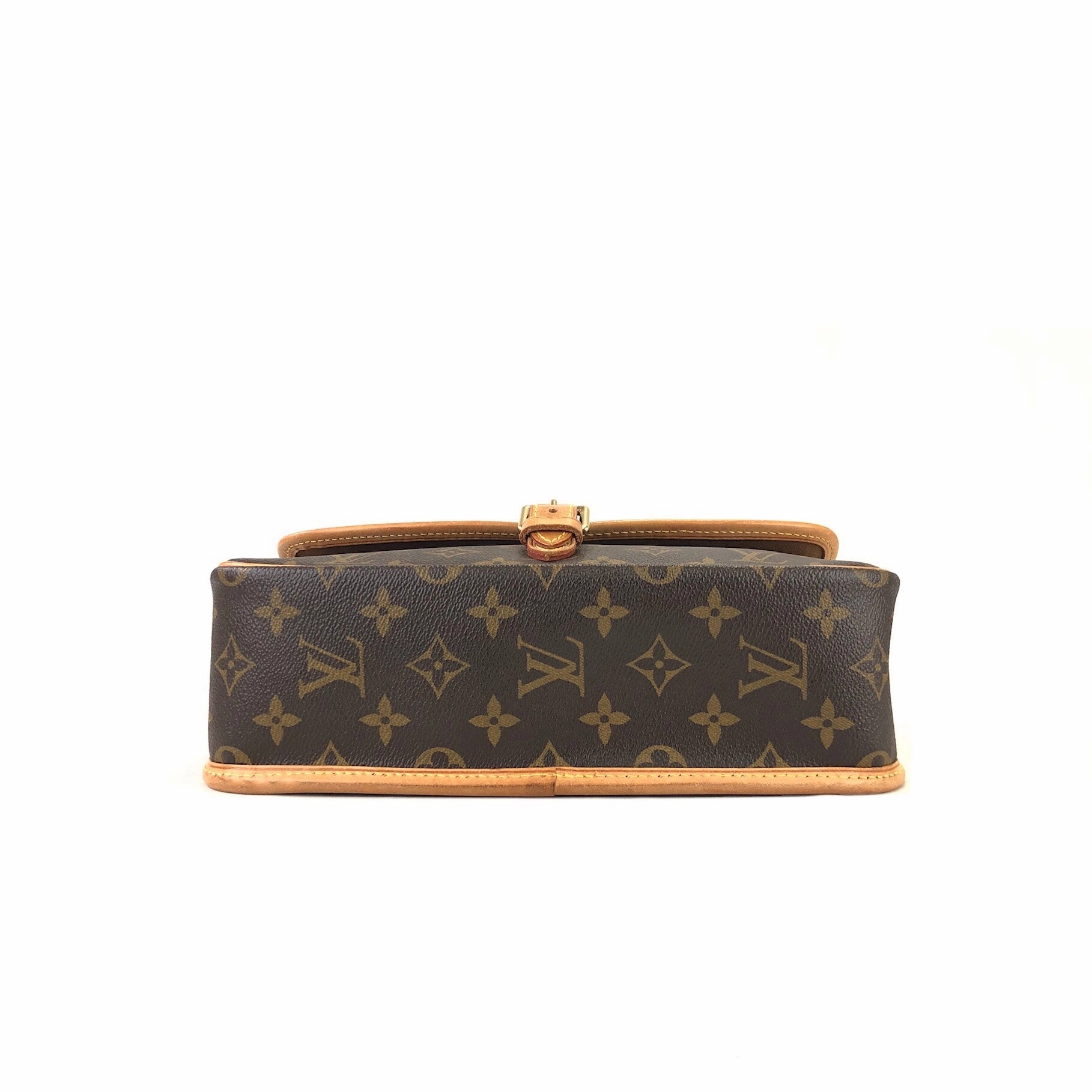 LOUIS VUITTON Monogram M42250 Shoulder Bag Brown vintage Old t3bayh