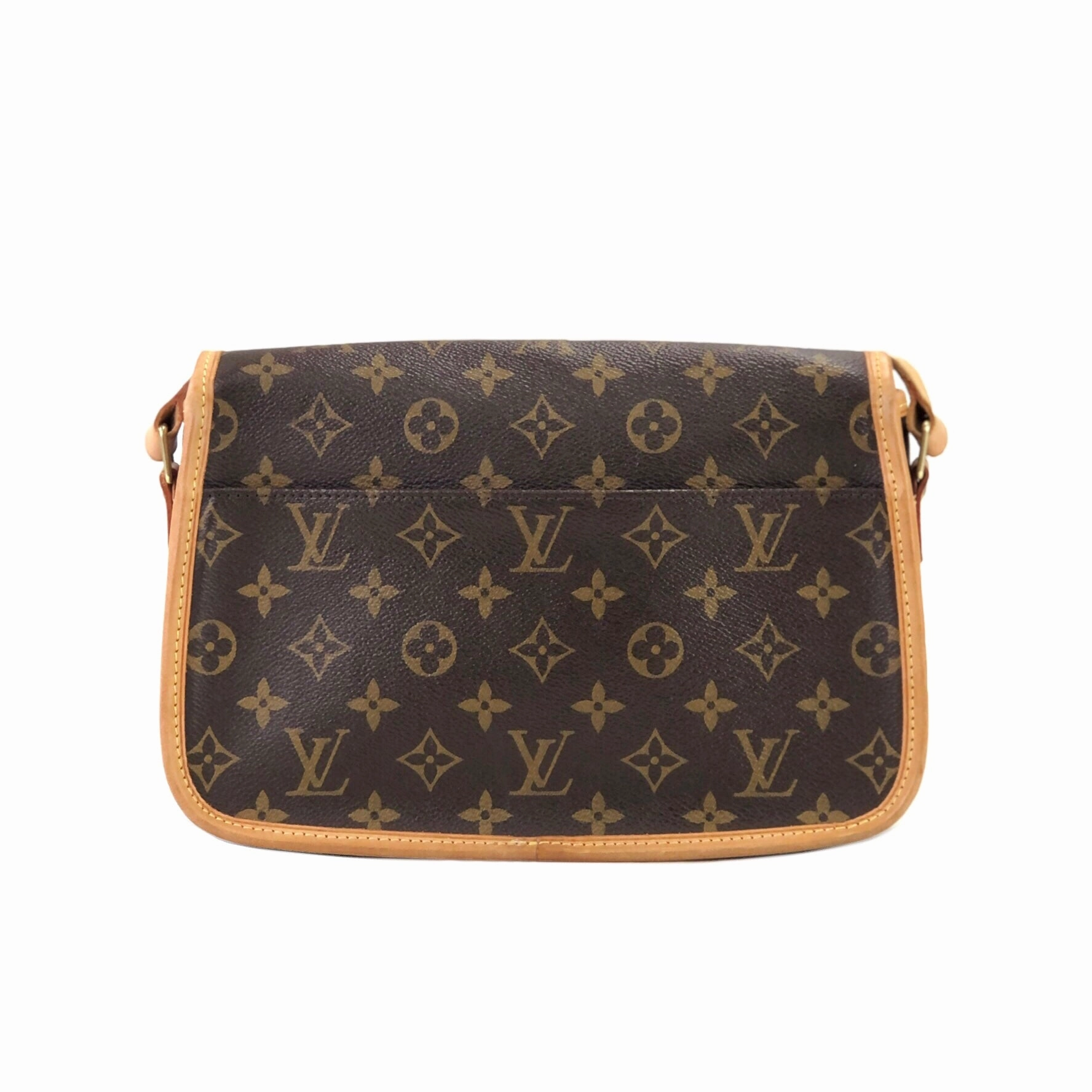 LOUIS VUITTON Monogram M42250 Shoulder Bag Brown vintage Old t3bayh