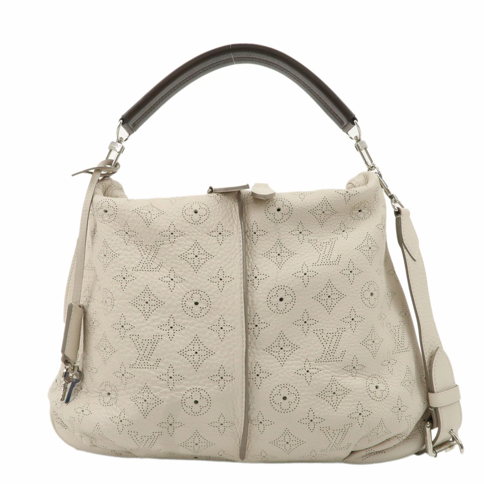 Louis Vuitton Monogram Mahina Selene PM Shoulder Bag Blanc M94275