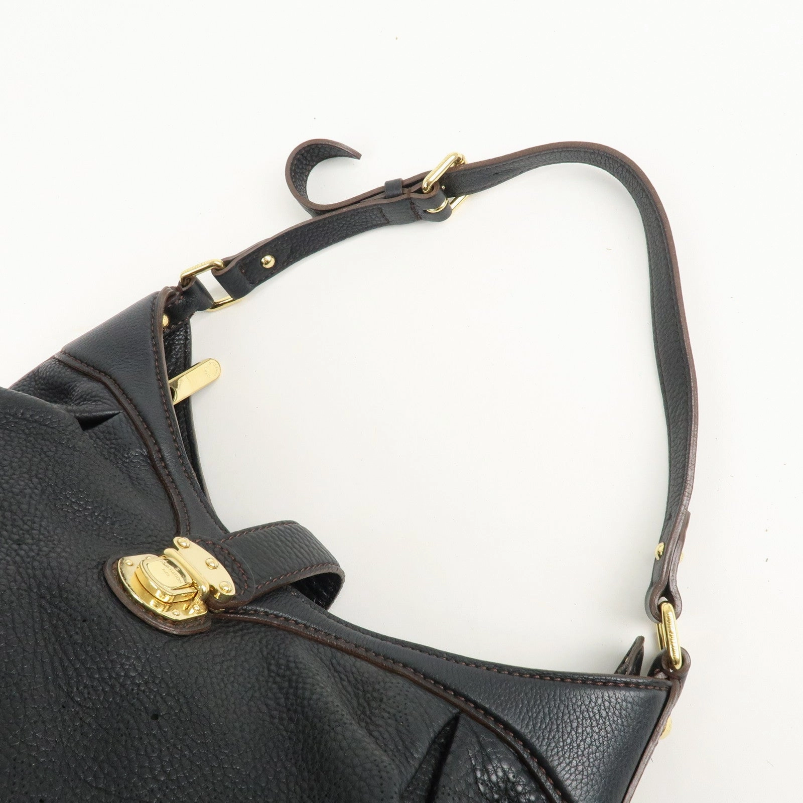 Louis Vuitton Monogram Mahina XS Shoulder Bag Black M95660