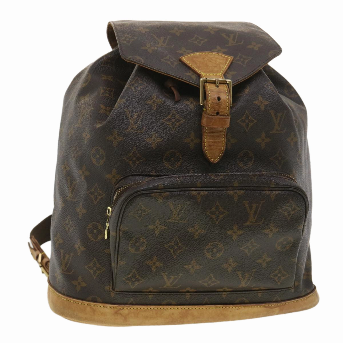LOUIS VUITTON Monogram Montsouris GM Backpack M51135 LV 38342