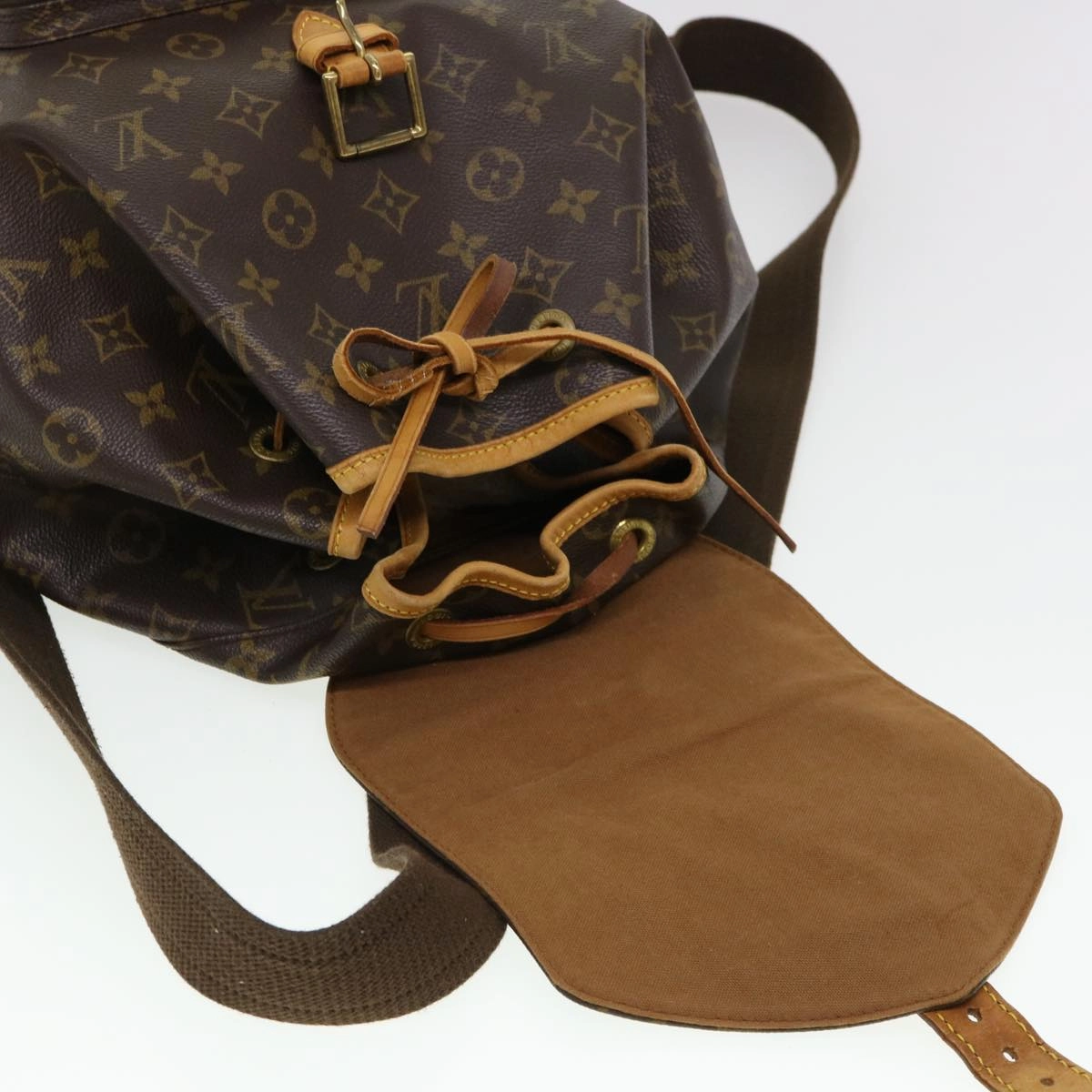 LOUIS VUITTON Monogram Montsouris GM Backpack M51135 LV 38762