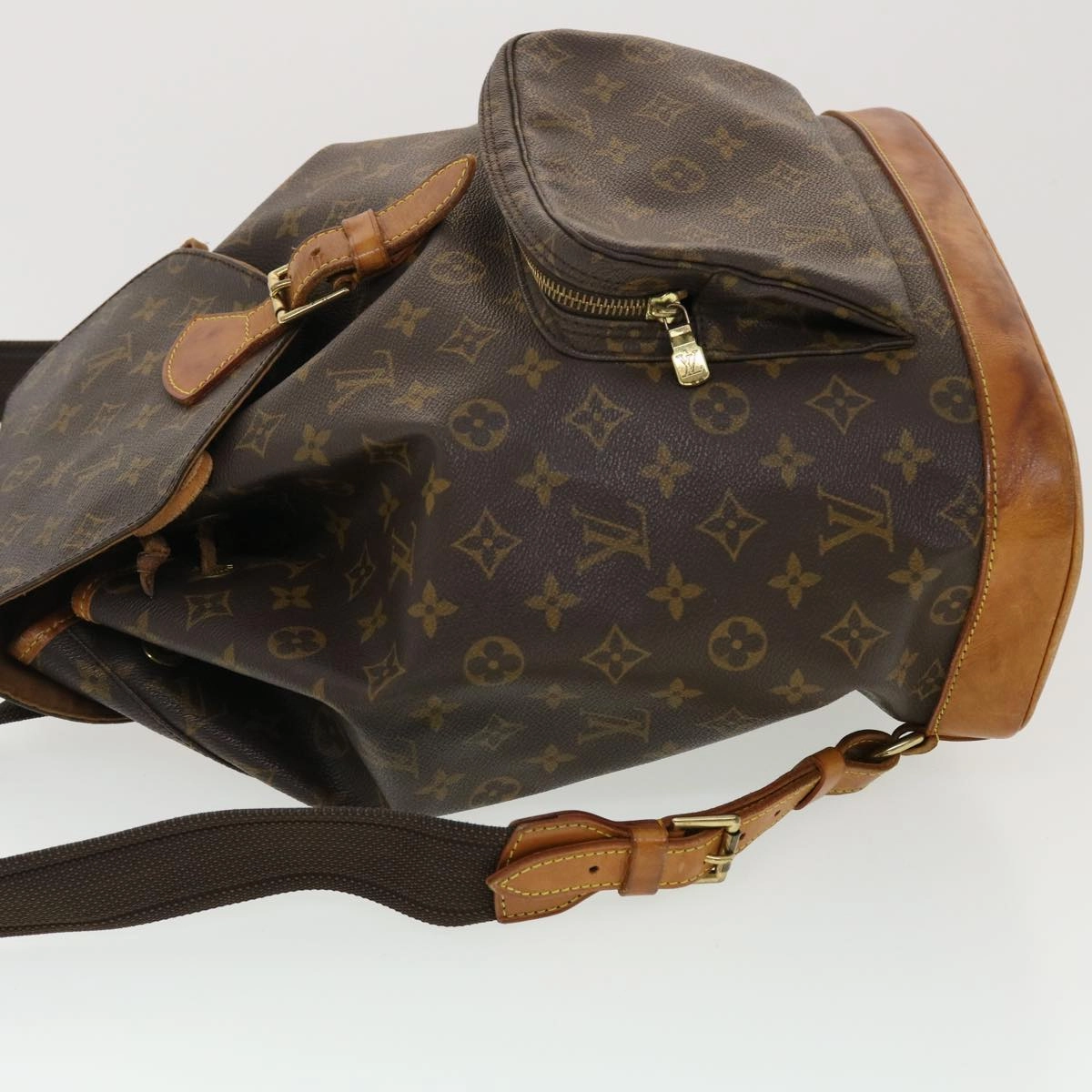 LOUIS VUITTON Monogram Montsouris GM Backpack M51135 LV 39314