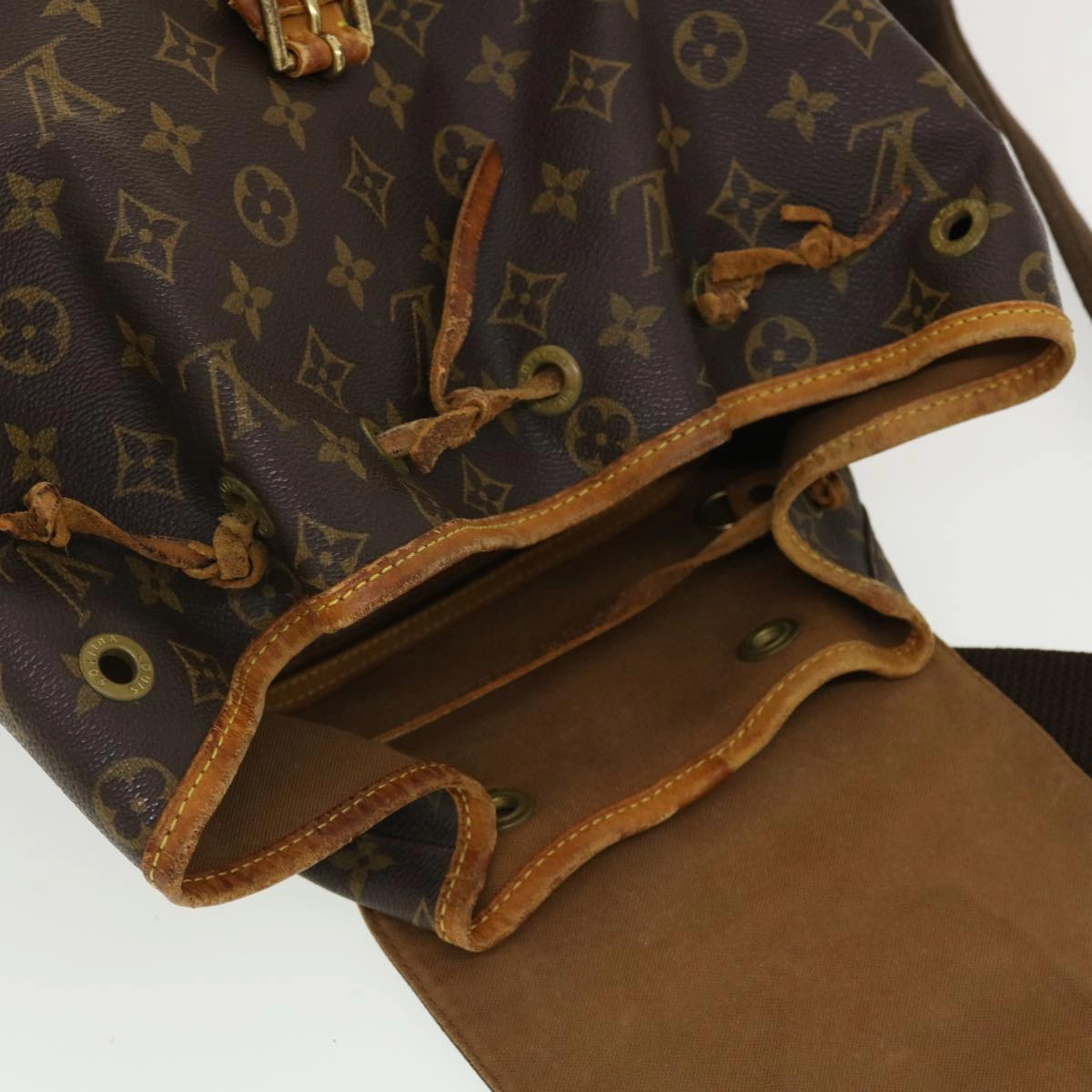 LOUIS VUITTON Monogram Montsouris GM Backpack M51135 LV 39808