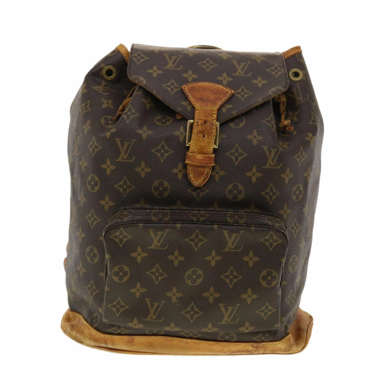 LOUIS VUITTON Monogram Montsouris GM Backpack M51135 LV 39808