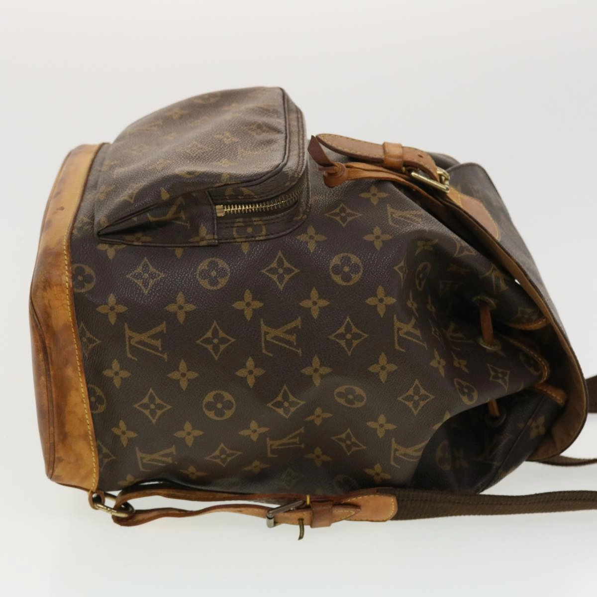 LOUIS VUITTON Monogram Montsouris GM Backpack M51135 LV 40009