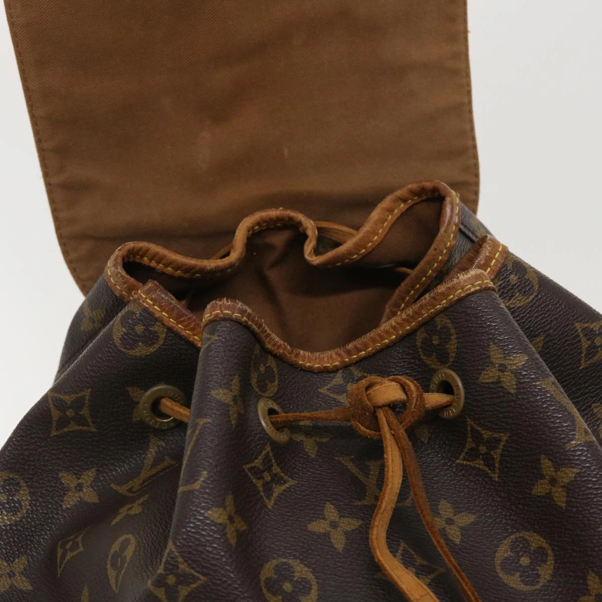 LOUIS VUITTON Monogram Montsouris GM Backpack M51135 LV 40009