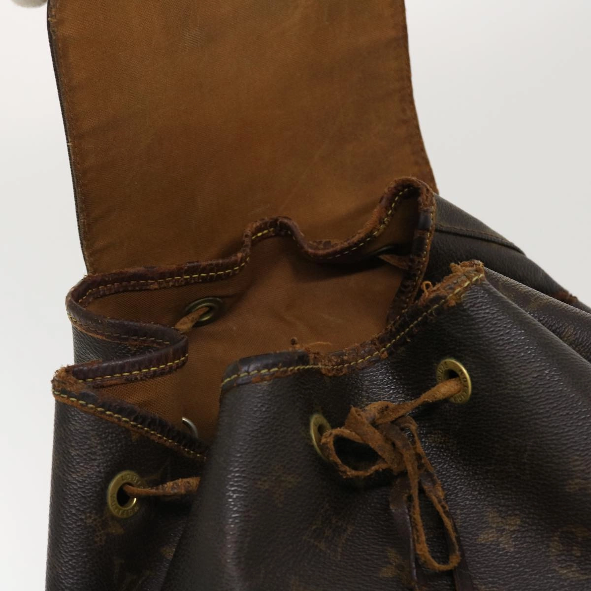LOUIS VUITTON Monogram Montsouris GM Backpack M51135 LV 40143