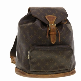 LOUIS VUITTON Monogram Montsouris GM Backpack M51135 LV 40404