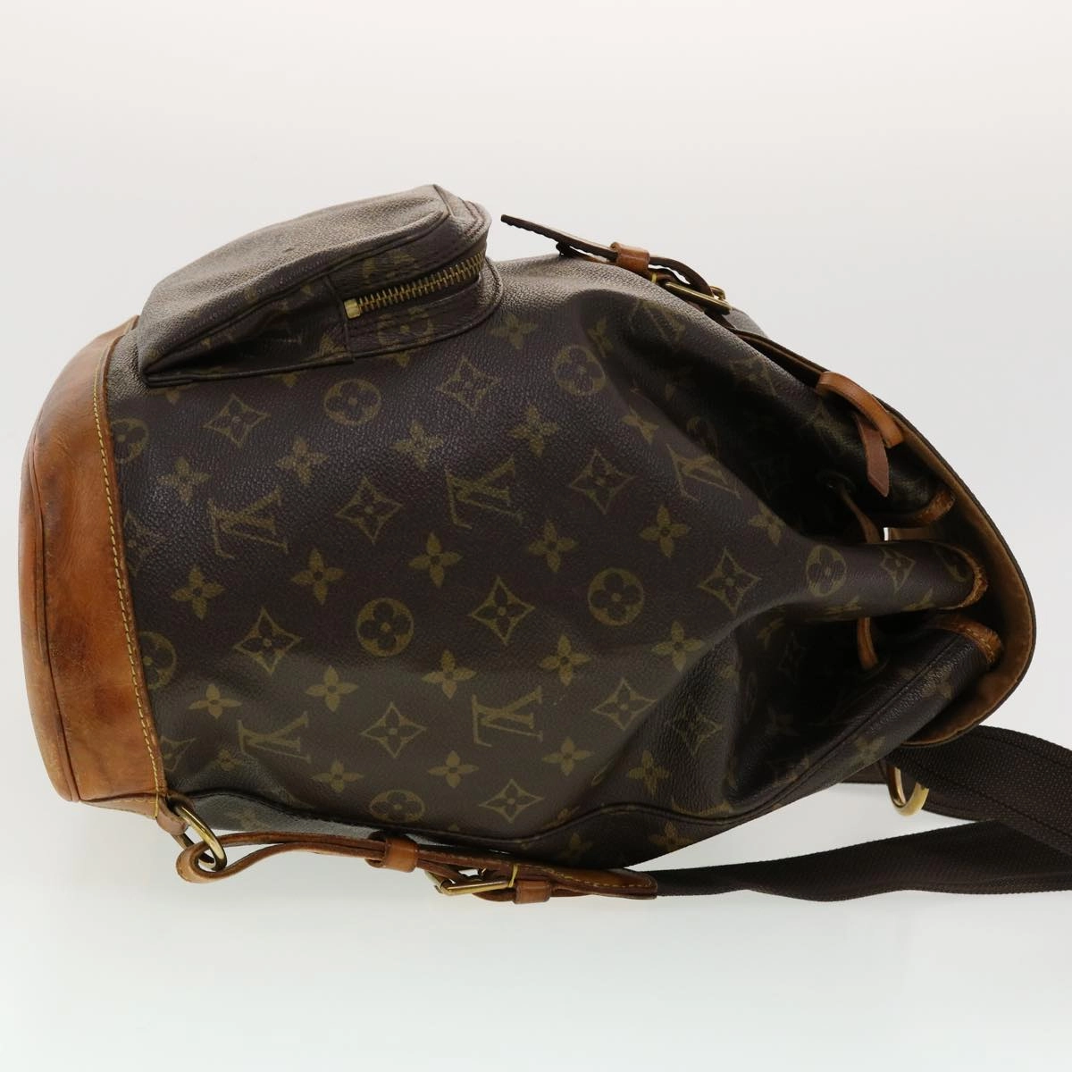 LOUIS VUITTON Monogram Montsouris GM Backpack M51135 LV 40930