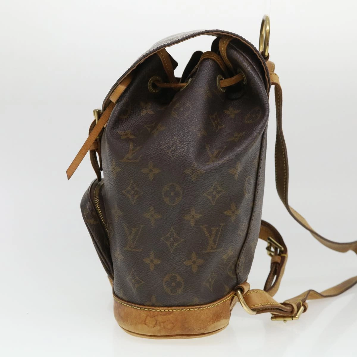 LOUIS VUITTON Monogram Montsouris MM Backpack M51136 LV 39072